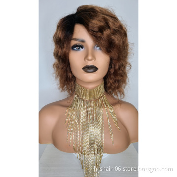 130% 150% 180% Wholesale New Style Cheap Machine Made  brazilian Human customized Hair black woman Wig